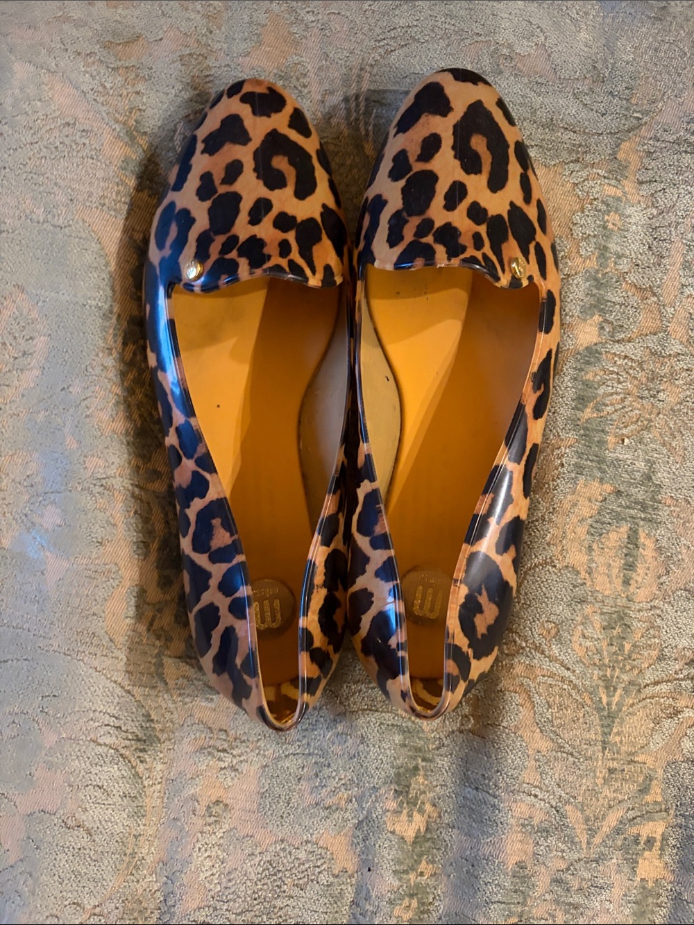 Melissa Leopard Print Women's Flats - Brown/Black